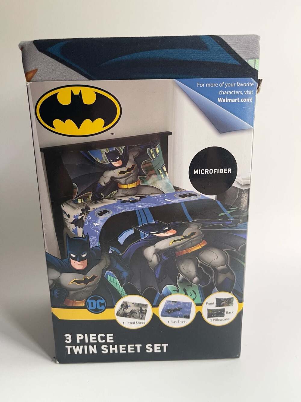 DC Comics Batman 3 Piece Microfiber Twin Sheet Set